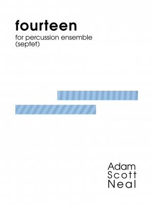 fourteen for percussion ensemble (PDF sheet music)