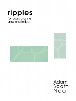 ripples for bass clarinet and marimba (PDF sheet music)
