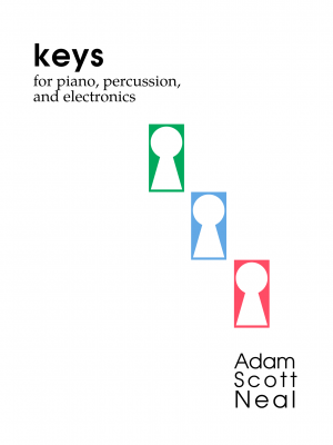keys for piano, percussion, and electronics